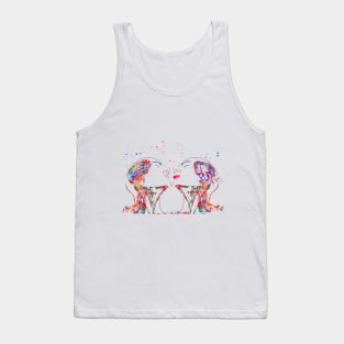 Love art, brain and heart Tank Top